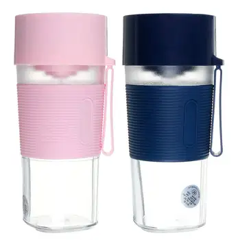 

400Ml 2 In 1 Portable USB Electric Juicer Blenders Mini Powerful Electric Juice Cup for Camping Nutrition Balance