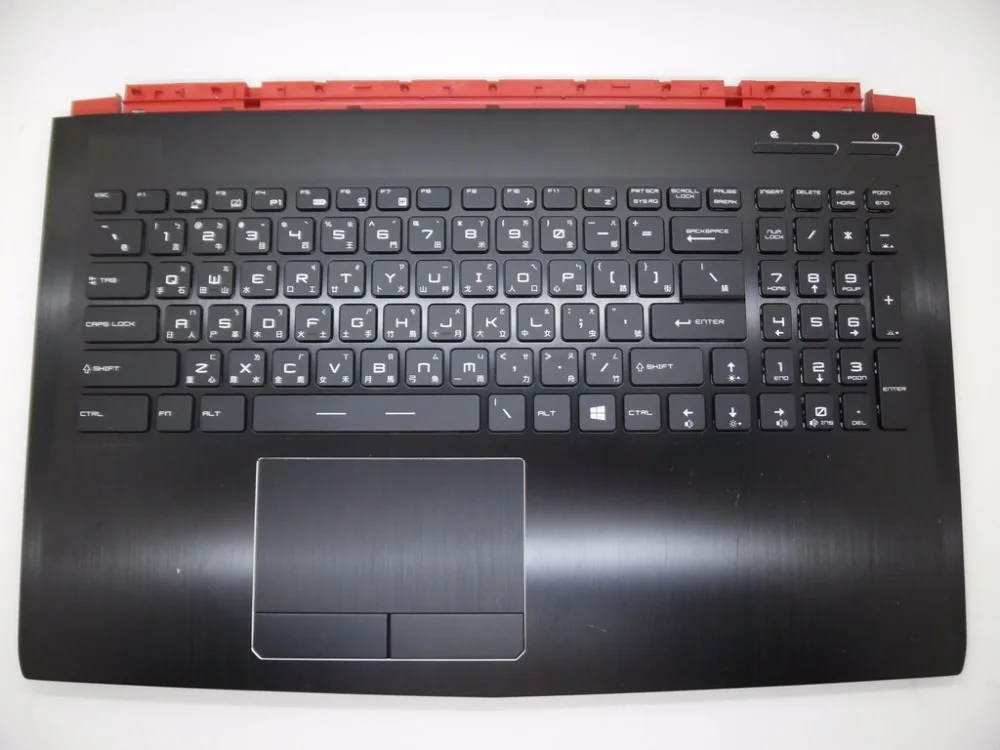 Ноутбук MS-16J2 Упор для рук и клавиатура MSI GE62 2QD черный с подсветкой TW китайский