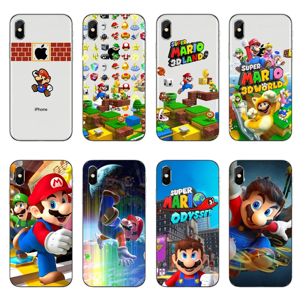 2018 Super Marios Odyssey Phone Case For iPhone X 10 7 8 Plus 6 6S 5 5S SE XR XS Max Soft Silicone TPU Cover Cases |