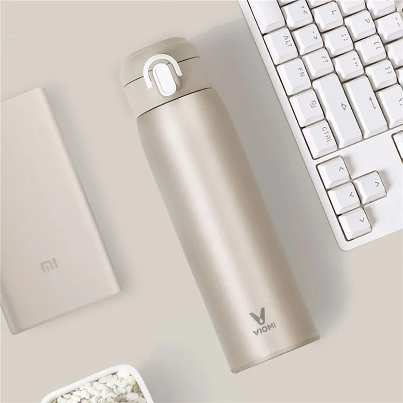 Xiaomi mi jia VIO mi вакуум из нержавеющей стали 24 часа колба вода «Умная» бутылка термос одной рукой