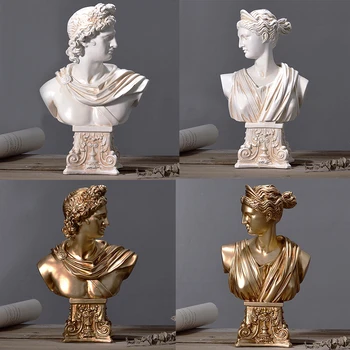 

simple Resin Character Sculpture Venus Ornament Retro Carving Goddess Statues Decoration Craft Home Study Sketch Model Figurines