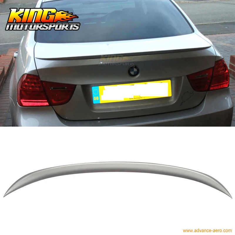 

For 2006 2007 2008 2009 2010 2011 BMW 3-Series E90 Sedan 4Dr Trunk Spoiler Wing ABS Titanium Silver