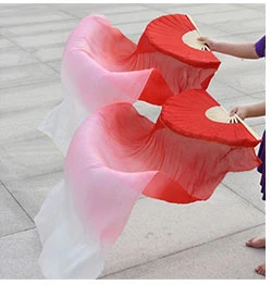 

Wholesale belly dance accessories colors silk belly dance fan girls dance fan women performance belly dance props fan A pair