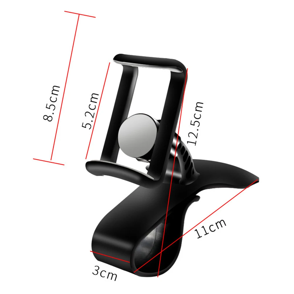 Universal 360 Degree Rotation Car Dashboard Mobile Phone Holder Stand Bracket HUD design Non-slip flexible One hand operation