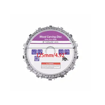 

5'' Wood Carving Disc Chain Saw Blade Woodcarving Cutting Tool for Angle Grinder