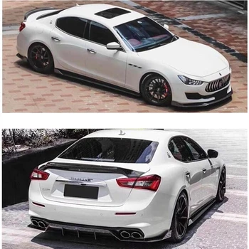 

REAL Carbon Fiber Front Rear Bumper Diffuser Lip Spoiler Body Side Skirt For Maserati Ghibli 2018 2019 2020 2021 Car Accessories