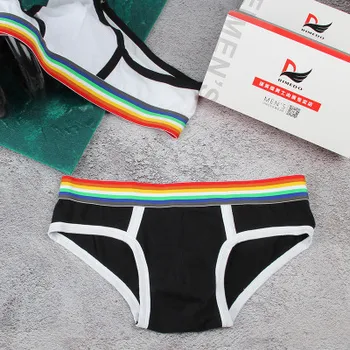 

PS Brand Underwear Pure Cotton Pure Color Sexy Trunks Briefs Men Underwear Cuecas Gay Underwear Shorts Briefs PS01