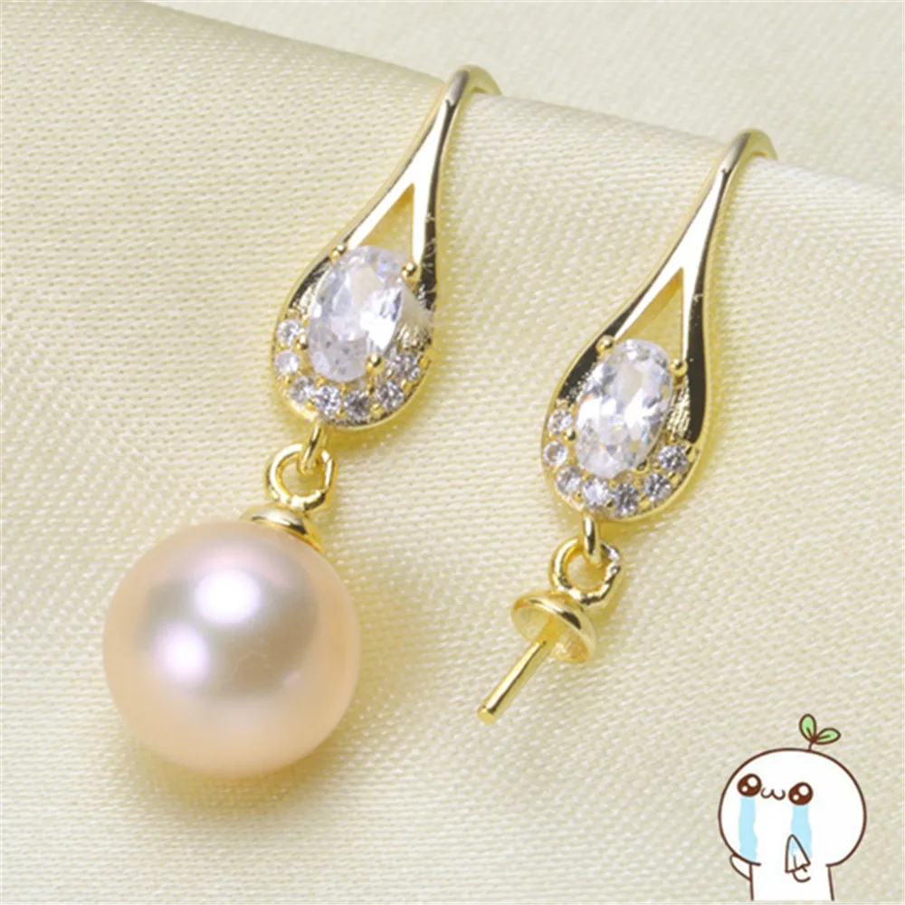 

Classic Earrings Component and Findings, Stud Earrings Settings Mountings Parts, Nice Gift Mounts for Pearls Jade Corals Stones