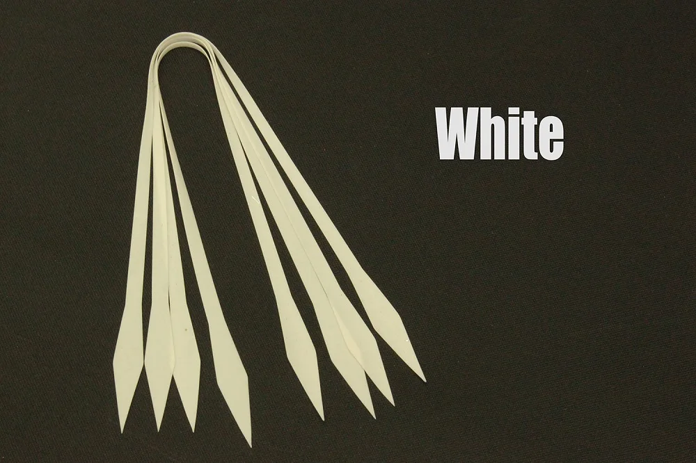 White Tigofly 20 шт./партия рыболовные Силиконовые юбки DIY SpinnerBait Buzzbait кальмары резиновые приманки с крючками делая Стример Летать связывая материалы - Цвет: White