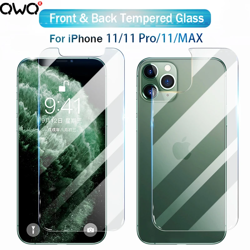 

Front & Back Full Tempered Glass For iPhone 7 8 Plus X XS Max XR Screen Protector For iPhone 11 Pro Max 6s Plus 5s SE 2020 Film