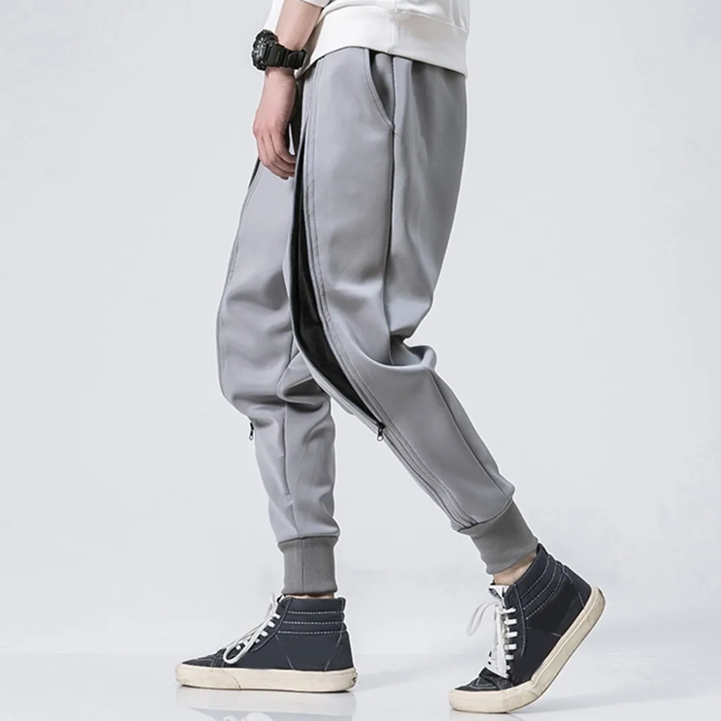 Womail мужские брюки в стиле хип-хоп, уличная одежда, мужские брюки, модные повседневные брюки-карго, брюки с эластичной резинкой на талии, мужские шаровары P918