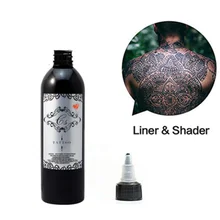 Чернила для татуировки супер черный набор 250 мл/бутылка пигмент татуировки и боди-арт краски макияж татуировки инструменты