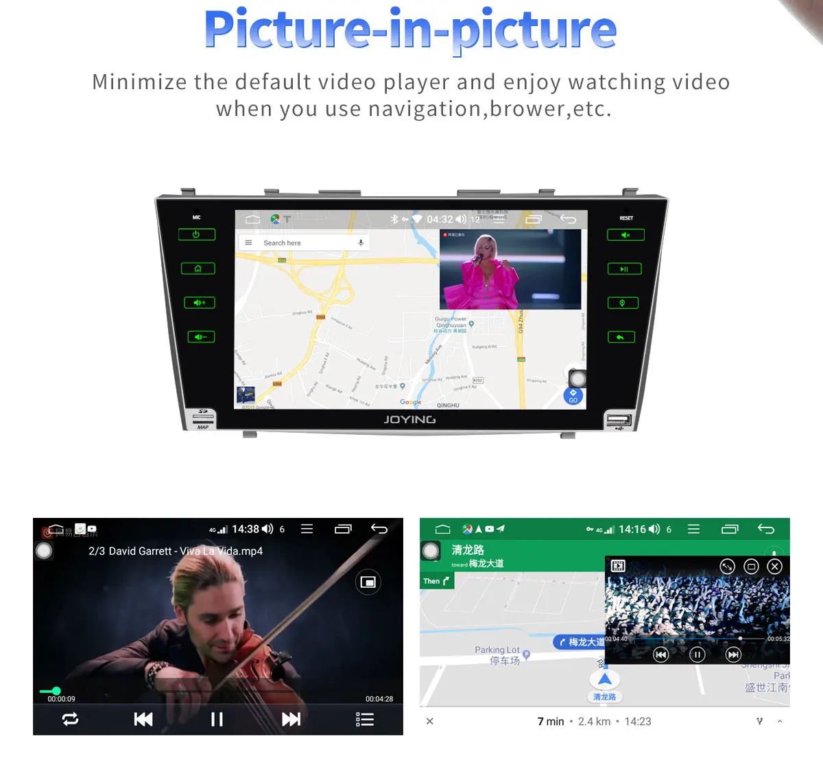 Sale JOYING 4GB RAM 8 Core 9inch Android 8.1 Car radio with carplay Stereo Head Unit for Toyota Camry/Aurion 2007 2008 2009 2010 2011 9