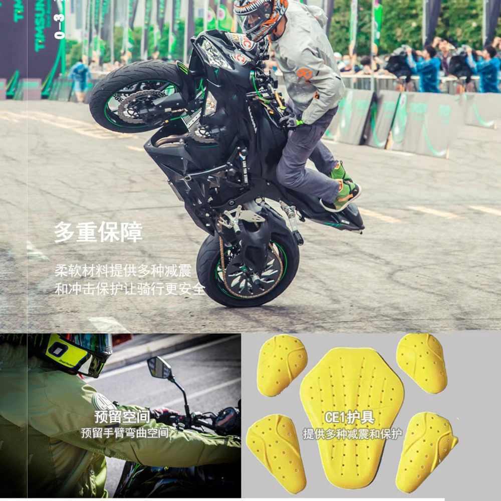 New Motorcycle Jacket Men Motocross Jacket Breathable Moto Jacket Wearable Motorbike Clothing With CE Protection