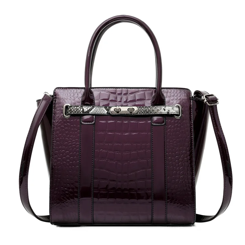 

Crocodile Pattern Women's 2019 New Style Elegant Versatile Large Capacity Shoulder Bag Europe And America-Style Fashion Wing WOM