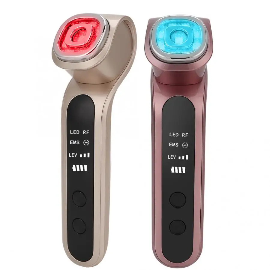 LED RF EMS Microcurrent Light Vibration Face Lift Skin Care Home Beauty Device Machine Face Skin Care