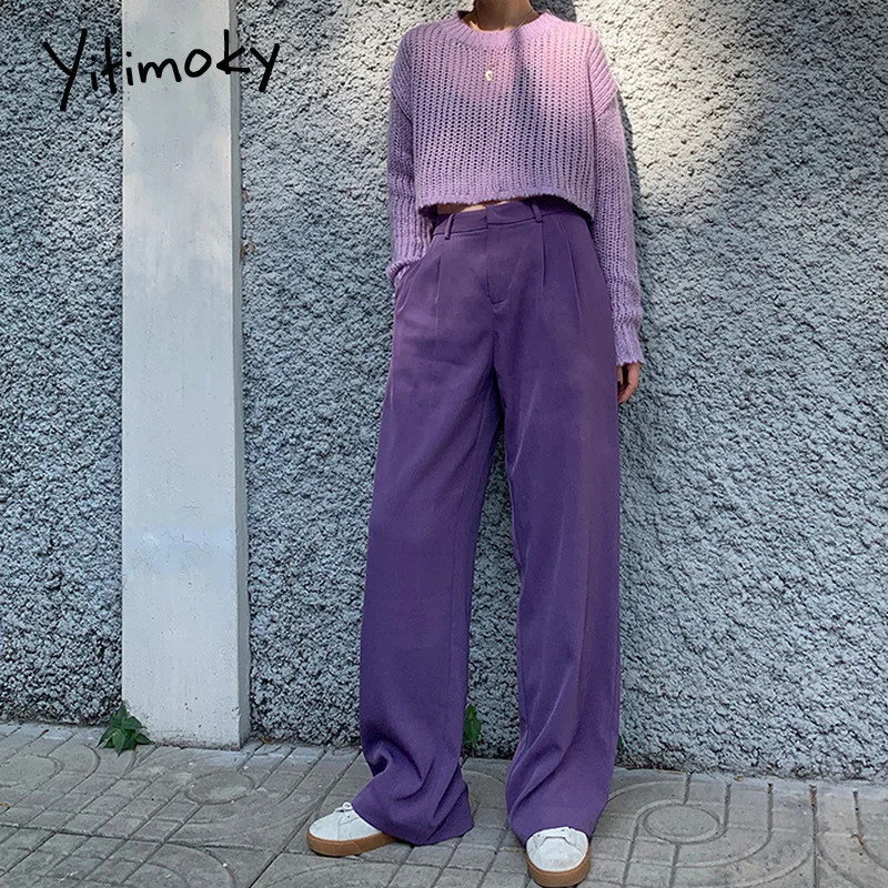 women's plus size purple pants