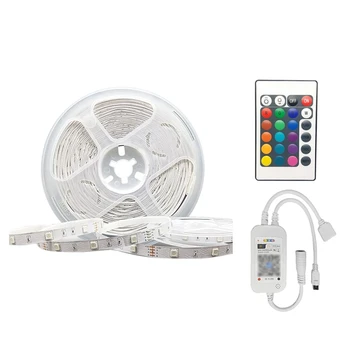 

10 Metre 300 LED Strip Lights, Waterproof RGB Rope Light APP Control, Flexible 5050 LED Tape Lighting Kit US Plug