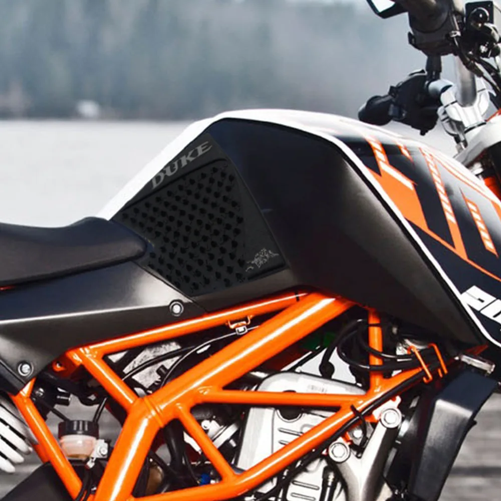 Для KTM DUKE 125 200 390 противоскользящая Наклейка Танк Тяговая накладка сторона наклейка газ колено сцепление протектор Duke125 аксессуары для мотоциклов