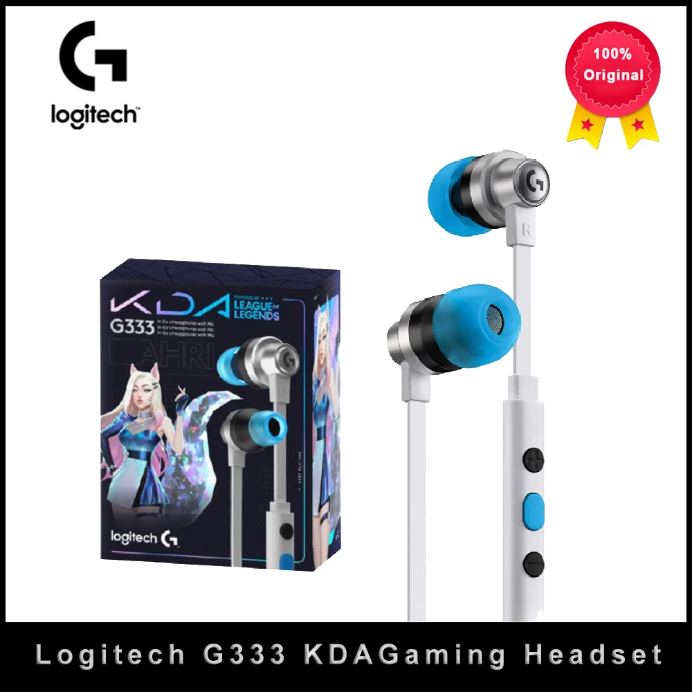 Logitech G333 gaming headset headset in-ear gaming gaming KDA League of Legends limited edition with headset Type-c 1