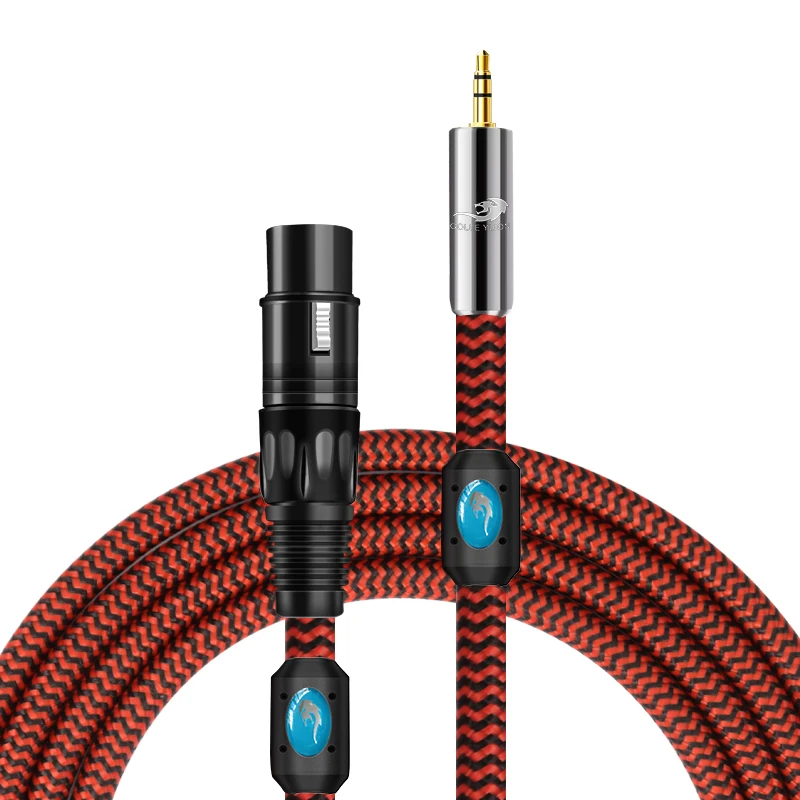 

XLR Female to 3.5mm Male Audio Stereo Microphone Cable for Camcorders DSLR Cameras Computer Recording Device Shielded Cords