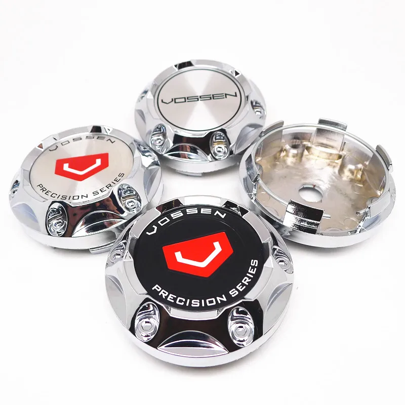 4 Pezzi 68Mm 62Mm Per Vossen Car Wheel Hub Rim Center Cap Cover 45Mm Badge Emblem Sticker