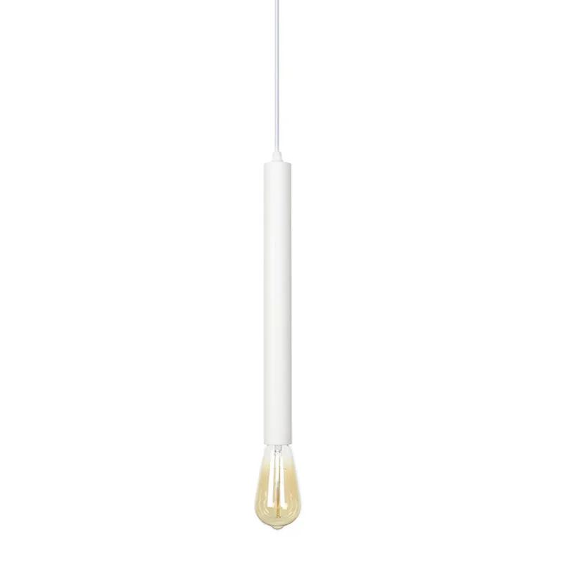 Современный длинный трубчатый светодиодный подвесной светильник Лофт железная цилиндрическая труба Эдисона подвесной светильник для ресторана бара домашний Декор Светильник