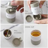 4 w 1 przenośny futerał na pigułki medycyna Splitter Powder Pastillero Grinder przecinarka do tabletek apteczka do przechowywania leków pojemnik Pillbox 4