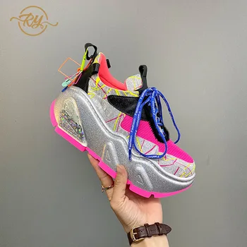 

RY-RELAA women fashion sneakers women 2018 chinese sneakers INS luxury shoes women platform sneakers chunky sneakers women shoes