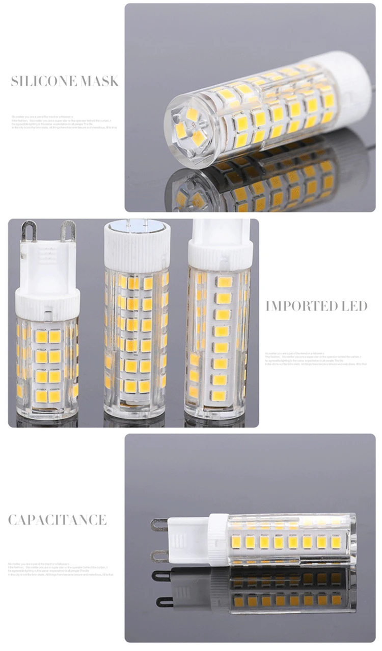 Description Picture 4 of itemG4 LED Spotlight 7w 9w 12w AC 220V 230V Lampada Replace 30w 50w 70w halogen lamp light 360 Beam Angle Christmas LED Bulb lamp