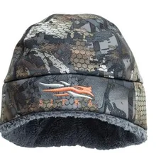Winter Men Sitka Hunting Beanie Camouflage Windstopper Primaloft Fur Thick Thermal Warmest Sitka Hat Man Hunting Cap One
