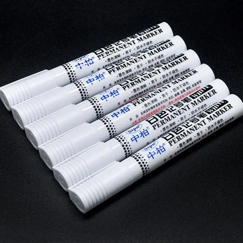 Permanent Marker Pen White Marker Pens 1pcs for School