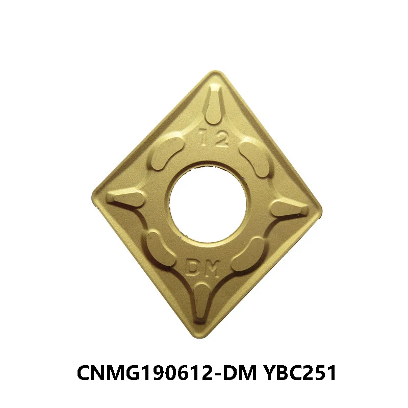 

100% Original CNMG190612-DM YBC251 CNMG 190612 CNMG19 Lathe Cutter CNC Carbide Inserts Turning Tools for Steel