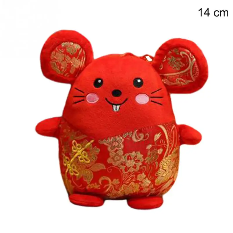 Год мышь год Китай счастливый мешок крыса плюшевая мышь в Танг костюм мягкие игрушки китайский год вечерние украшения подарок