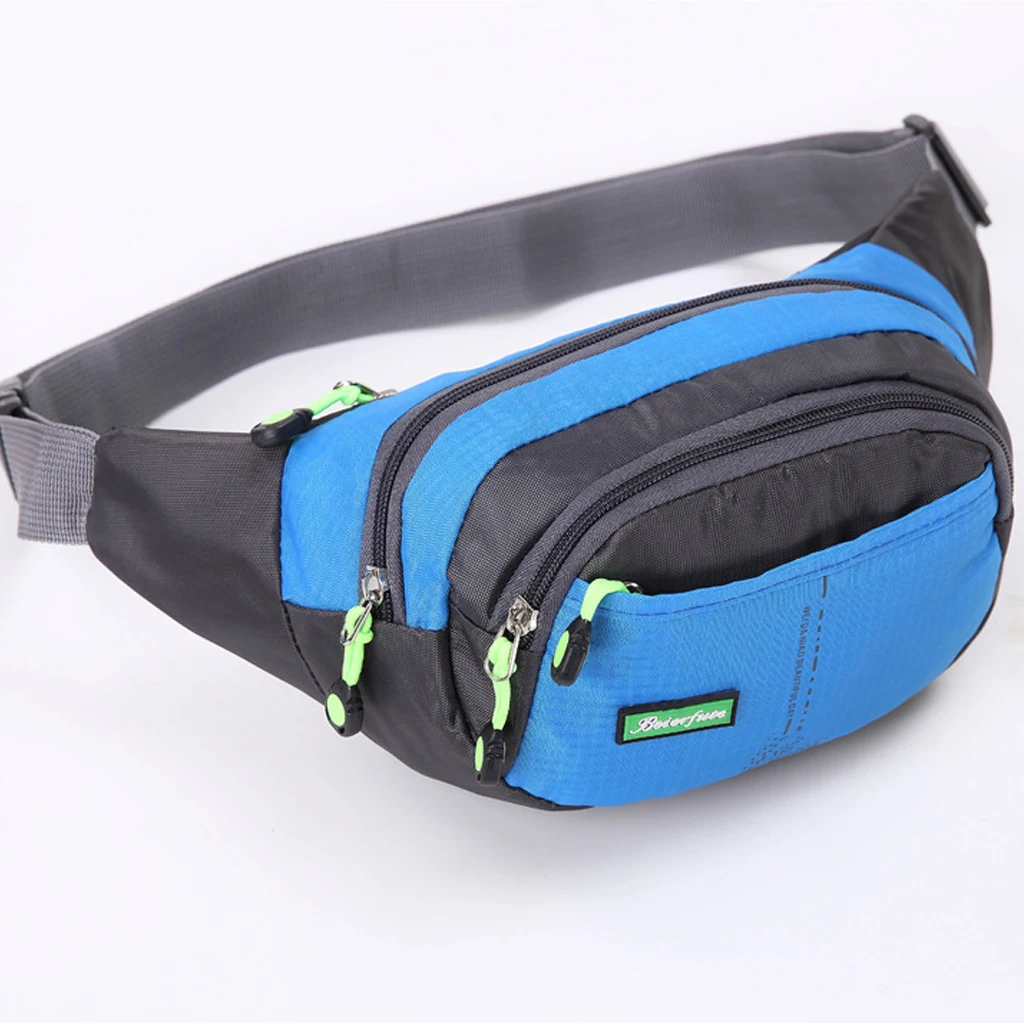 Outdoor Sport Bum Bag Fanny Pack Travel Hiking Waist Money Belt Zip Pouch Wallet 