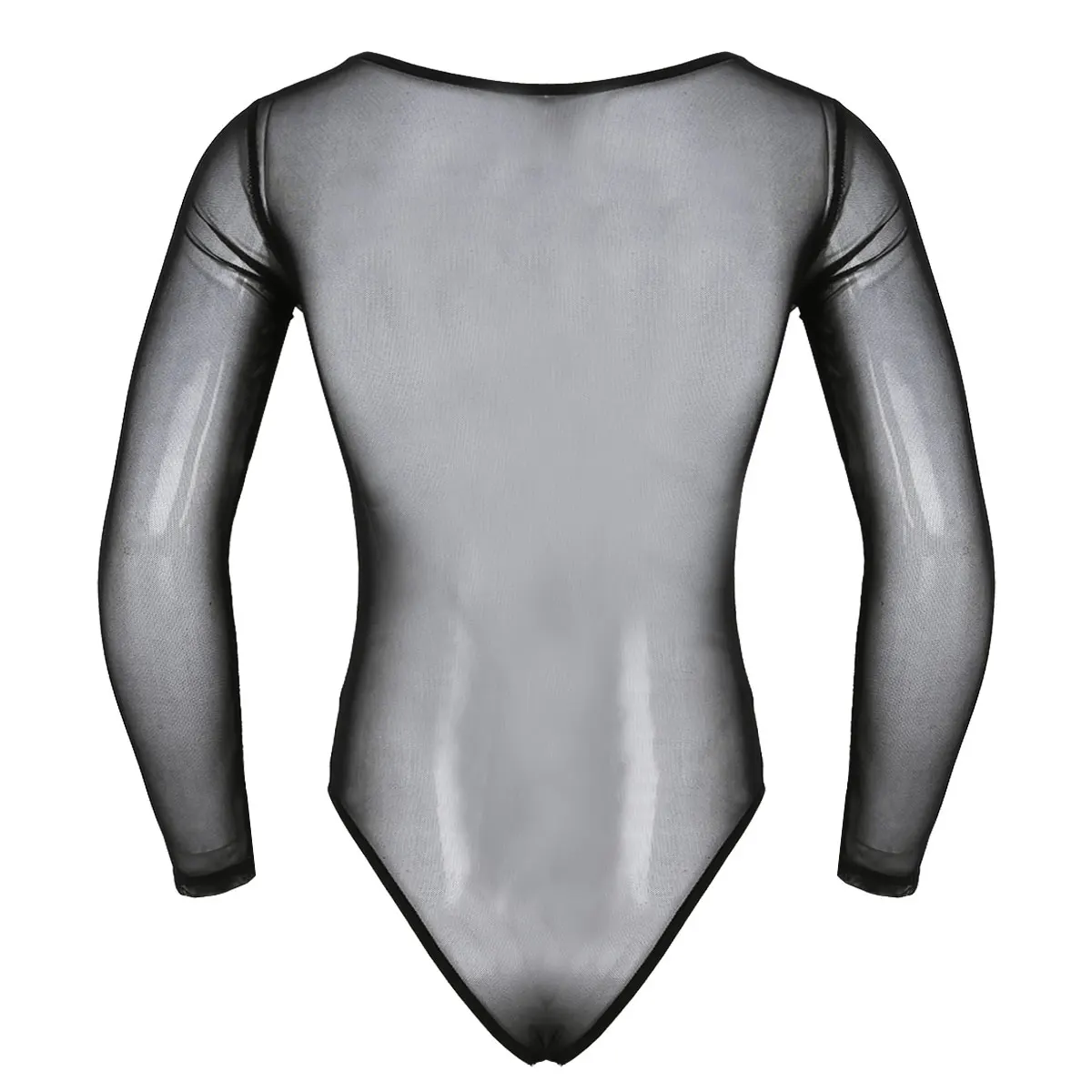 Mens See Through Underwear Mesh transparent thong Bodysuit Jumpsuit Long Sleeve Scoop Neck High Cut Bodysuit Lingerie Nightwear men underwear sexy lingerie