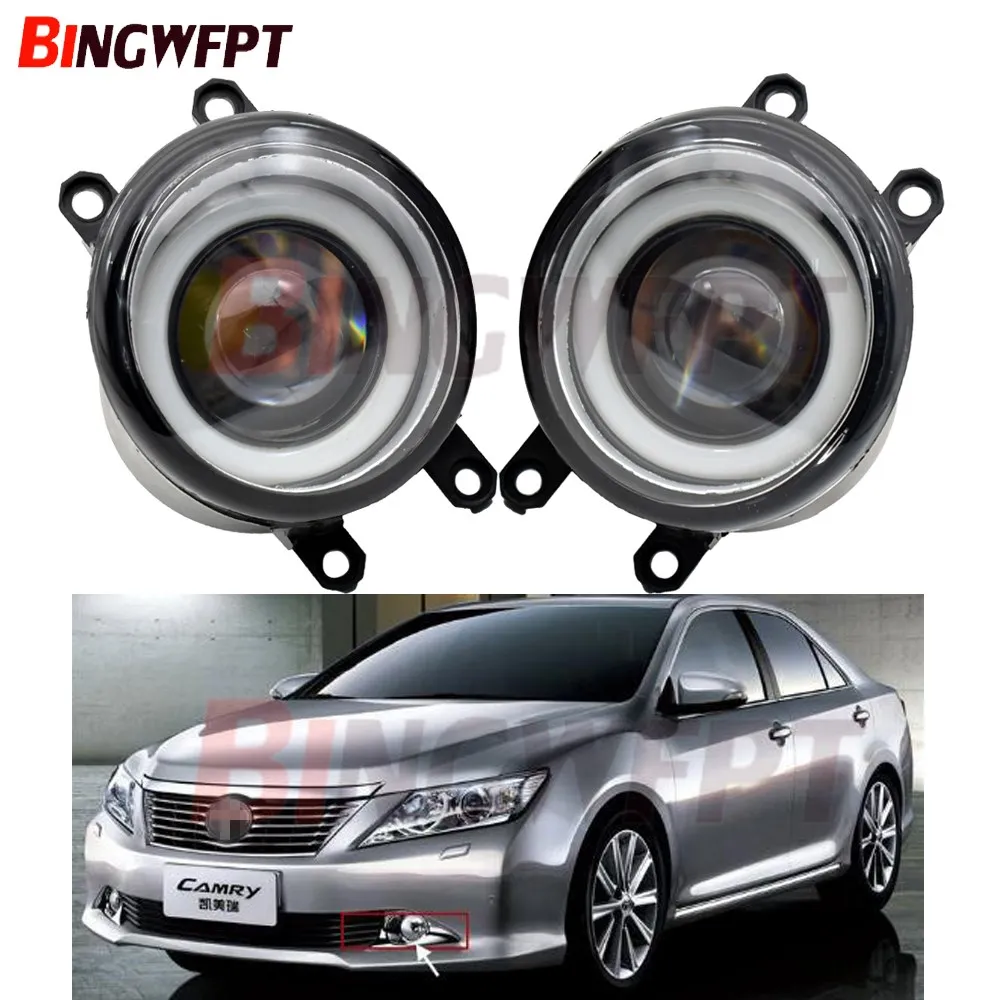 

2PCS H11 LED Fog Light with Angel Eye Fog Lamp Assembly 12V For Toyota Camry Corolla Yaris RAV4 Lexus GS350 GS450h LX570