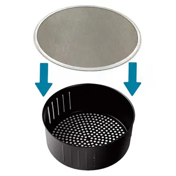 

19/21/23/25cm 304Stainless Steel Oil Splatter Screen Net Cover for Air Frying Pot Oil-proof net Kitchen Tool