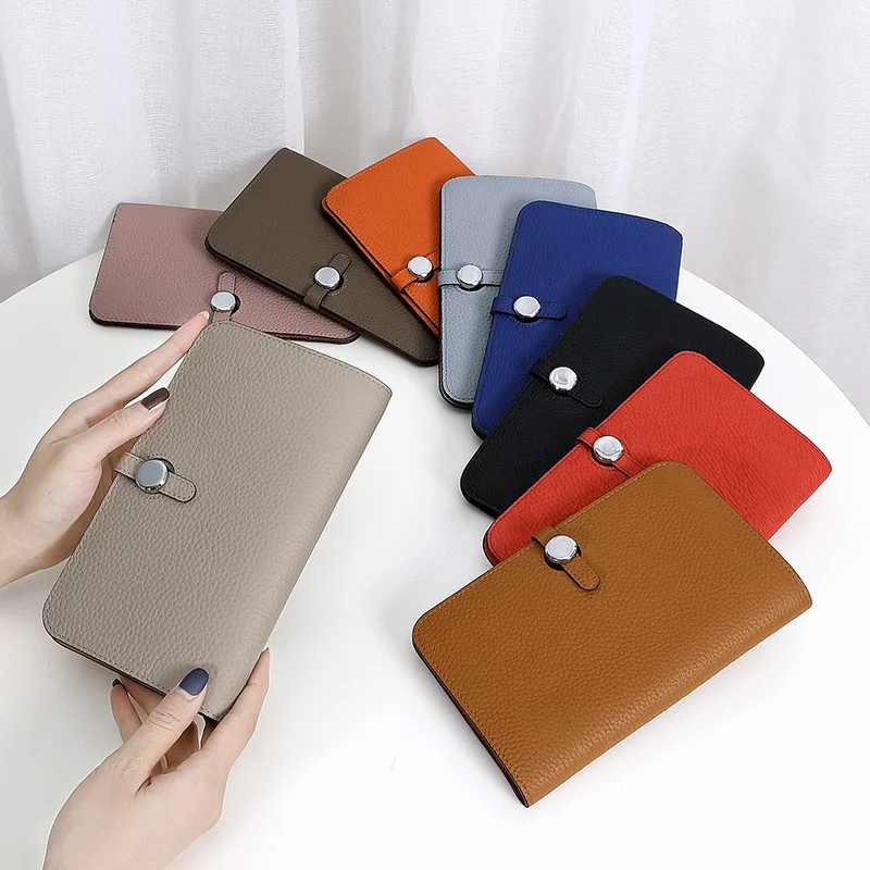 Designer Wallets Passport Holder Women Wallet Genuine Leather Long