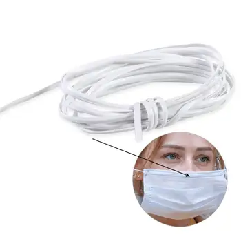 

10/20/50m Adjustable Nose Bridge Nose Clips For Face Mask DIY Dustproof Mask Nose Band Rubber Band Mask Material Making