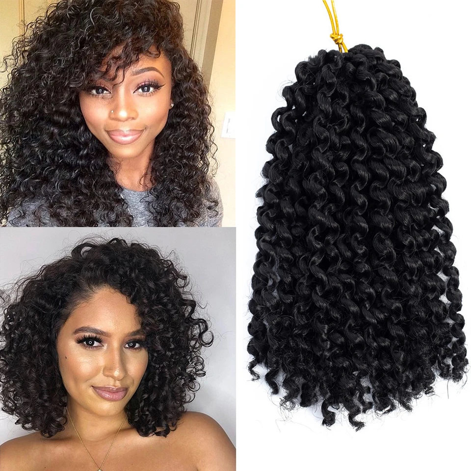 Natifah Bob Marley Hair Ombre Crochet Braiding Hair Synthetic Curly Bounce 8inch 20roots Pack Black Hair Extension For Woman Marley Braids Aliexpress