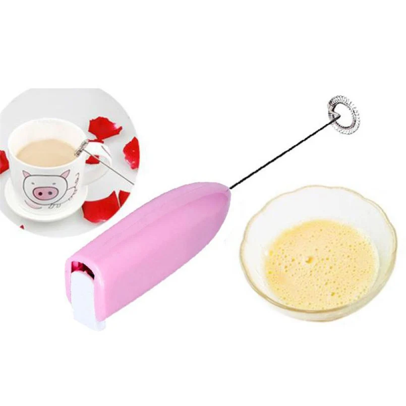 Electric egg beater fashion hot drink milk foaming agent egg beater stainless steel spring ABS mixer electric whisk 30N28 (26)