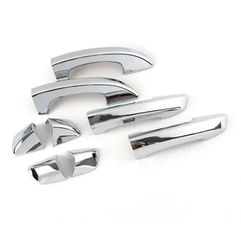 

Chrome Exterior Door Handle Cover Trims Fit No Smart Key Hole Car Accessories for Golf 6 2013-2020 Langyi 2013, 8 PCS