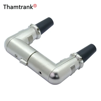 

10sets 3 Pin XLR Male Female Plug Connectors Right Angle For Mic Microphone Speaker Audio Cable