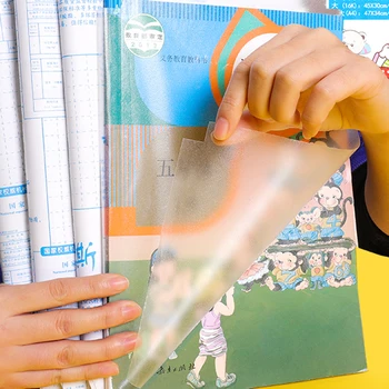 

10Pcs Transparent Book Cover Textbook Cover Self-adhesive Book Cover for Student