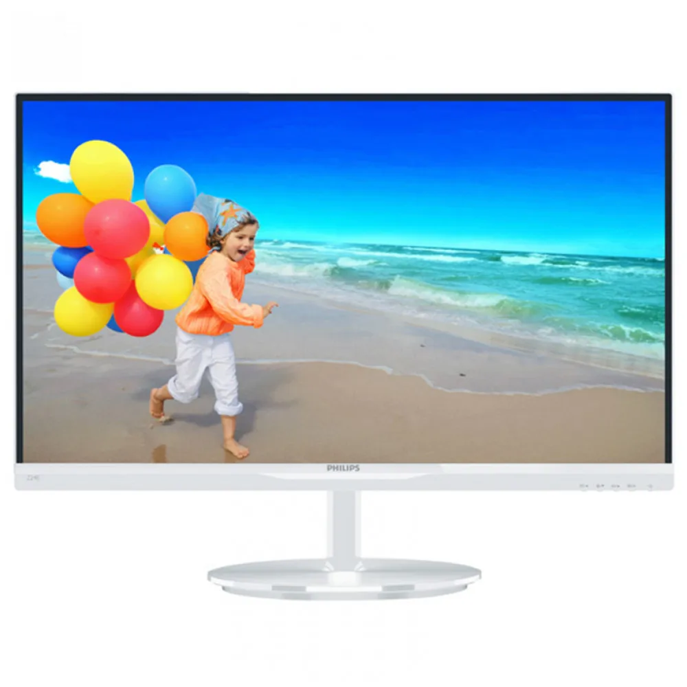 Монитор Philips 224E5QSW 21,5'' 1920х1080 IPS, 250cd/m2, H178°/V178°, 20М:1, 6ms, VGA, DVI, 2Y, White