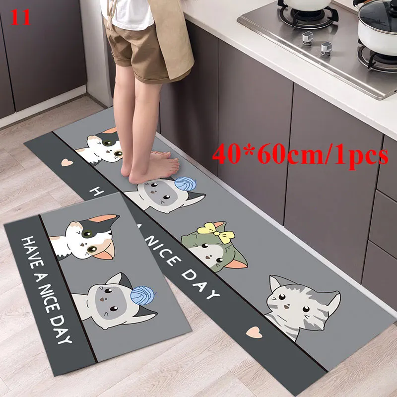 Modern Home Kitchen Mat Anti-slip Soft Rug Bath Long Strip Absorption Doormat Entrance Balcony Hotel Living Room Carpet
