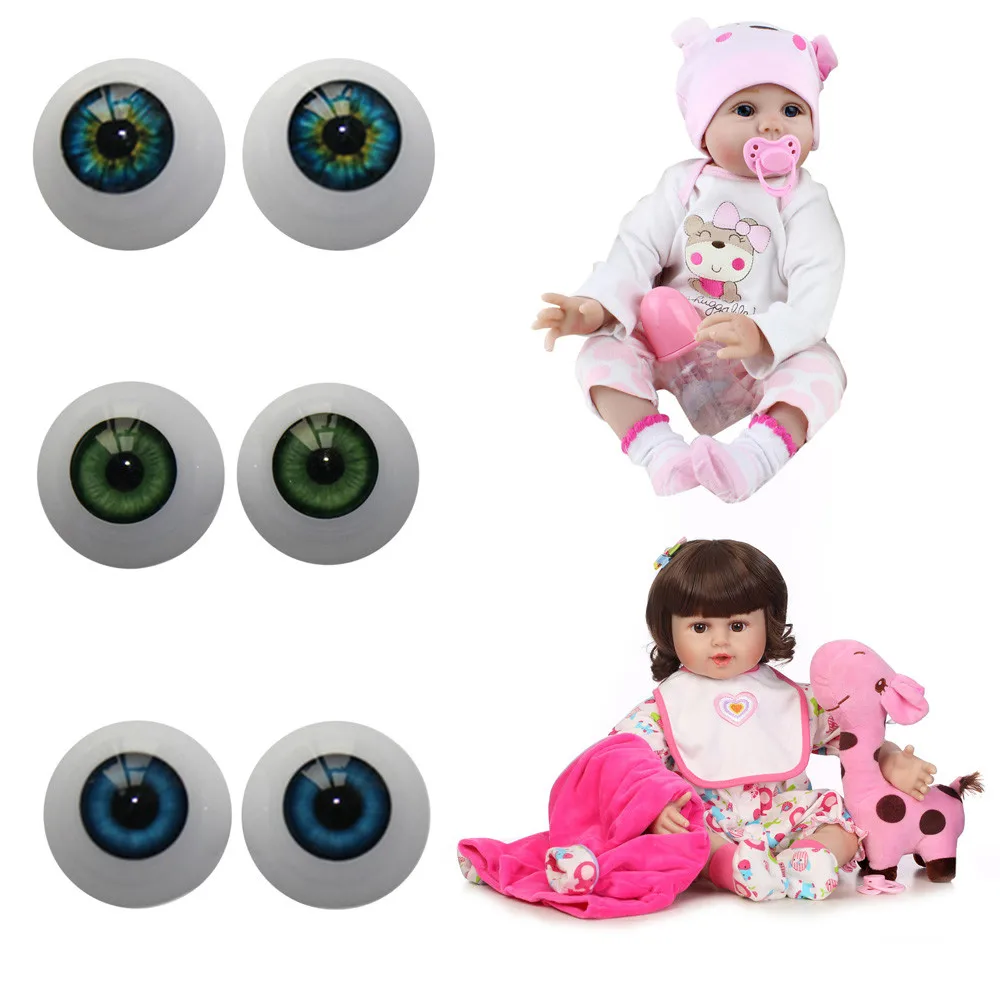 HIINST новинка 2020 года лидер продаж 22mm-Reborn-Baby-Dolls-Eyes-Half-Round-Acrylic-Eyes-Brown-for-BJD-OOAK-Doll |