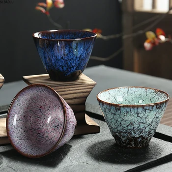 

Ceramic Teacup Porcelain Cup Home Tea Cup Creative Ceramic Cup 120mlKung Fu Tea Cups, Single Cups and Jianzhan Tea Bowls
