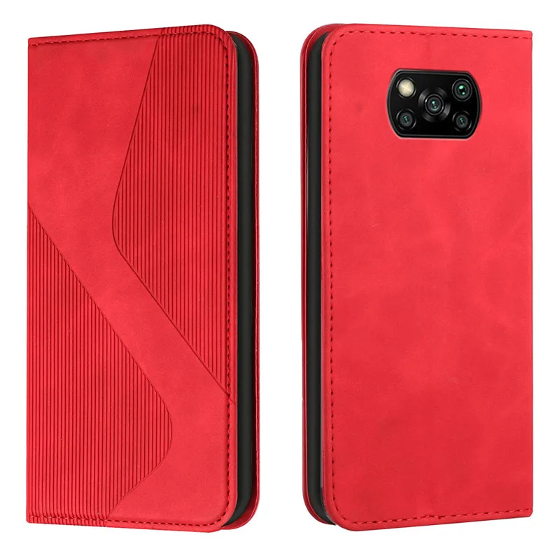 Portafoglio Custodia In Pelle Per Xiaomi Redmi 9T: Cover Con Chiusura Magnetica, Fessure Per Carte E Contanti, Funzione Stand, Colore Marrone